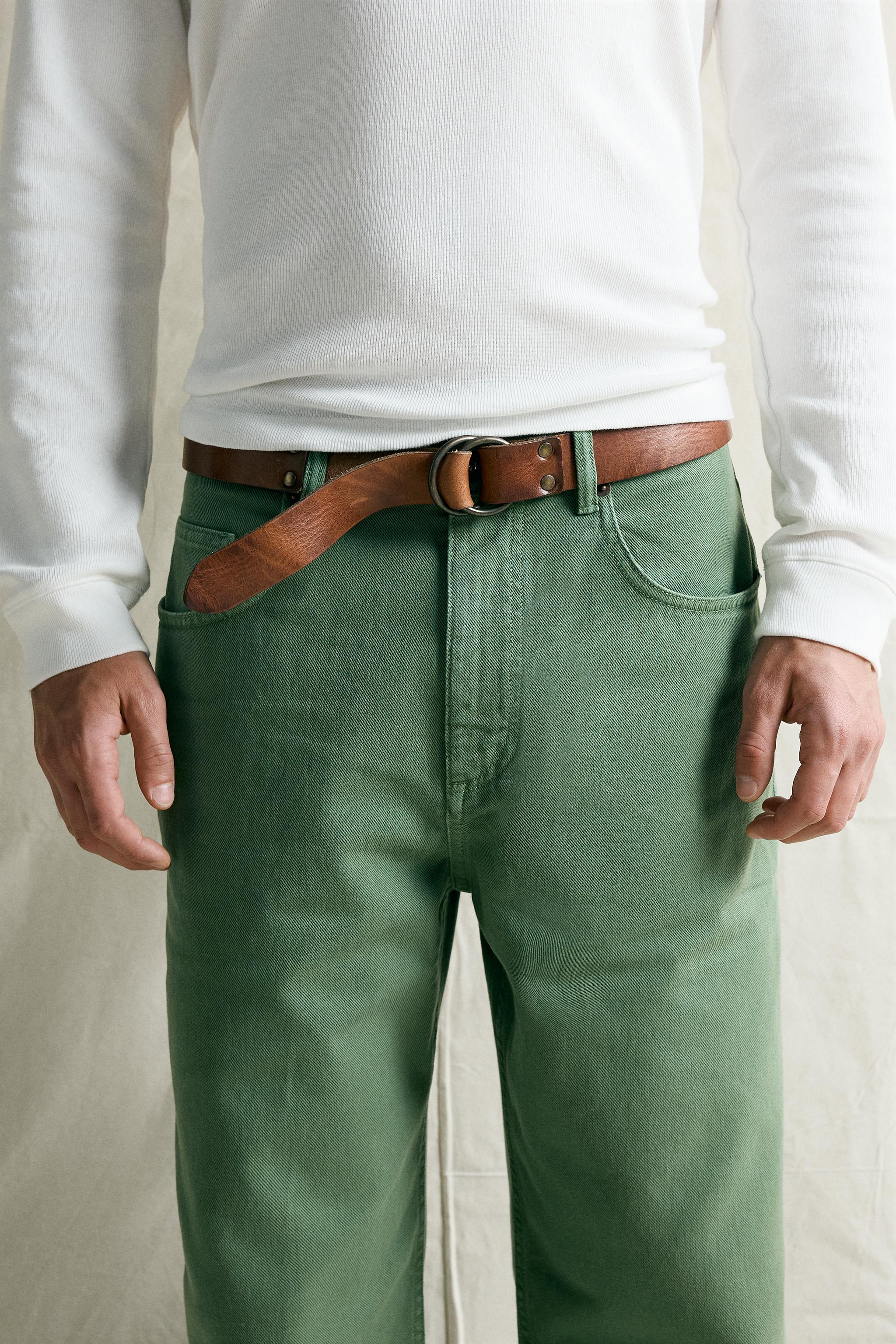LEATHER BELT WITH BUCKLES